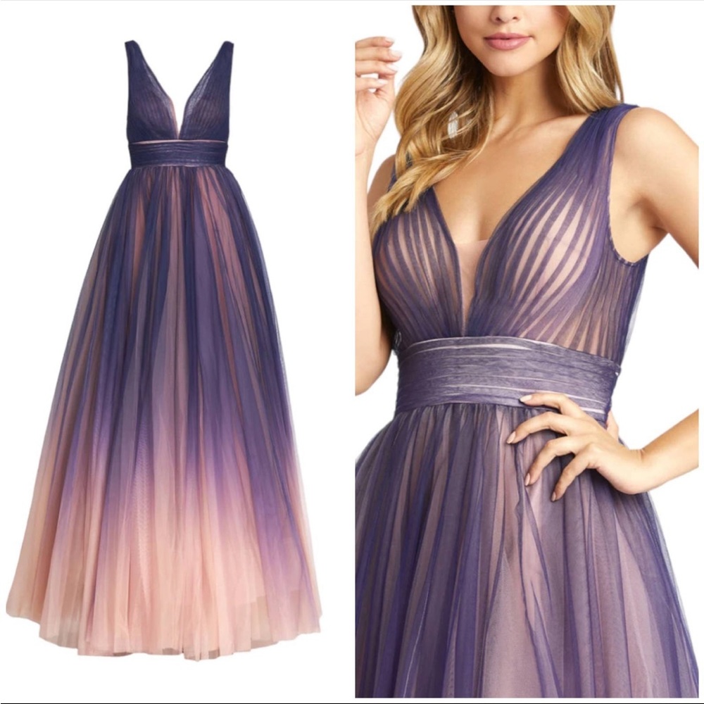 Absolutely stunning Mac Duggal Ombré Tulle Size 12